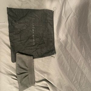 Lauren Merkin Clutch, Textured Grey Exterior, tags attached, dust bag included